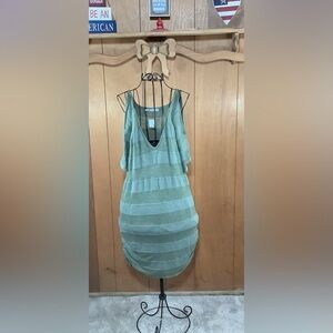 Maurices Green Striped open shoulder Sweater